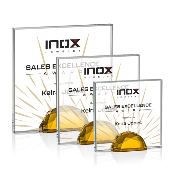 The Entwhistle Award features a 0.5" Starfire Crystal wedged between two... from ASI 84592 St Regis Group / St Regis