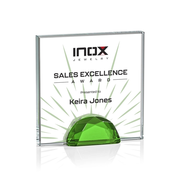 The Entwhistle Award features a 0.5" Starfire Crystal wedged between two... from ASI 84592 St Regis Group / St Regis