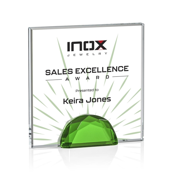 The Entwhistle Award features a 0.5" Starfire Crystal wedged between two... from ASI 84592 St Regis Group / St Regis