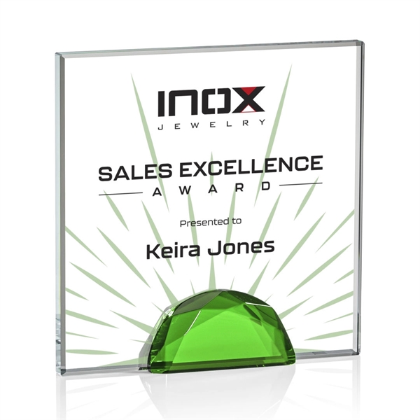 The Entwhistle Award features a 0.5" Starfire Crystal wedged between two... from ASI 84592 St Regis Group / St Regis