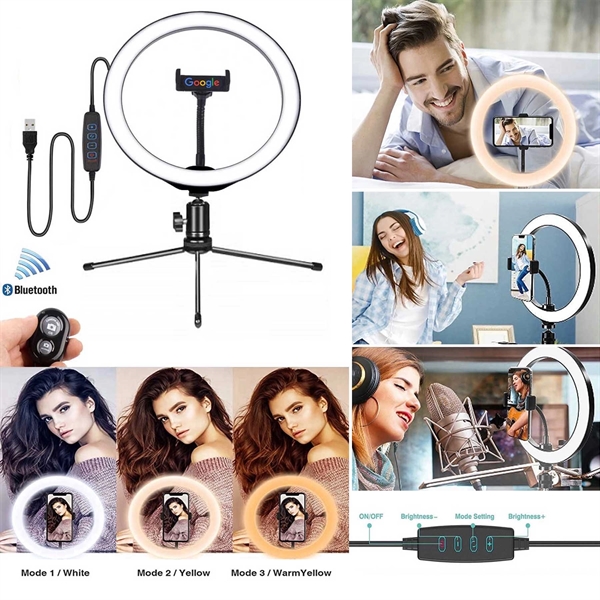 Home Streaming Studio with 10" Light & Tripod... from ASI 79909 Promotek