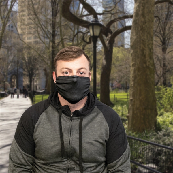 Reusable Microfiber 2ply Face Mask is lightweight, breathable & moisture wicking... from ASI 80228 Quinn