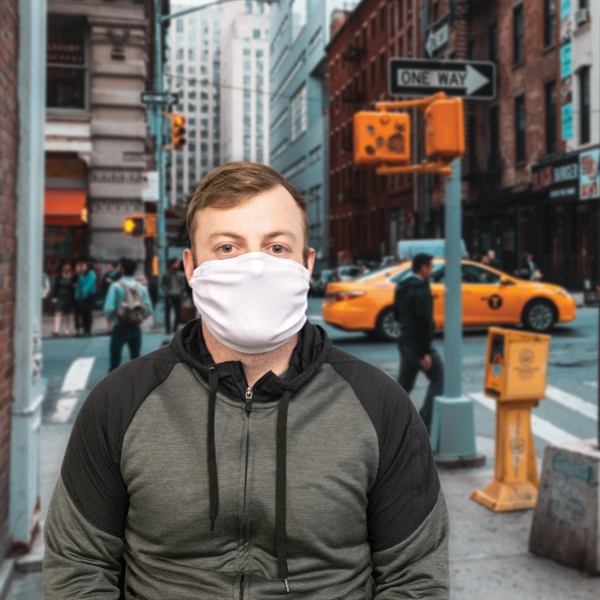 Reusable Microfiber 2ply Face Mask is lightweight, breathable & moisture wicking... from ASI 80228 Quinn