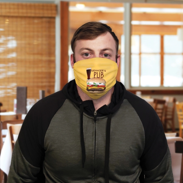 Reusable Premium Custom Fabric 2ply Face Mask is lightweight, breathable &... from ASI 80228 Quinn