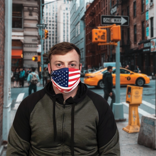 Reusable Premium Fabric 2ply Face Mask is lightweight, breathable & water... from ASI 80228 Quinn