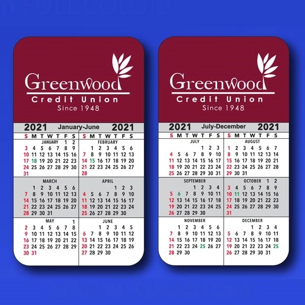 Full color split year calendar card.... from ASI 56080 Playing Cards On Demand