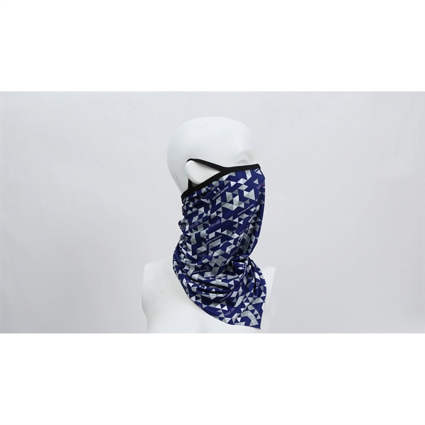 20" x 10" 200GSM polyester bandana/neck gaiter with sublimated imprint.... from ASI 30250 AZX Sport USA