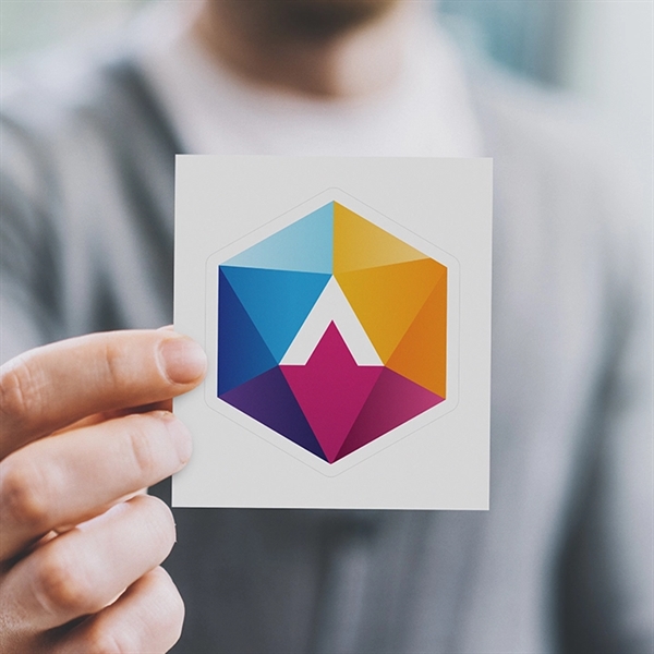 Kiss-Cut sticker singles made of high-quality custom white vinyl.... from ASI 89791 StickerYou