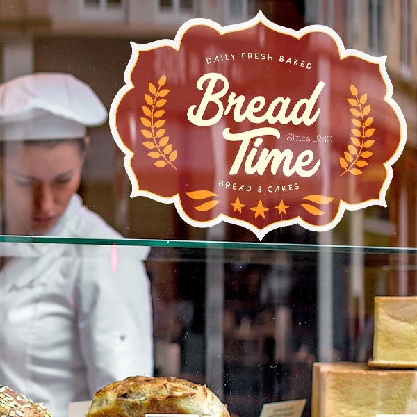 White static cling decals that are customizable and cut in any... from ASI 89791 StickerYou