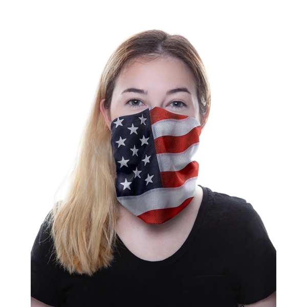 American made protective gaiter made of 100% polyester snag-resistant mock mesh... from ASI 44900 NC Custom (CI/Lanco) / Lanco