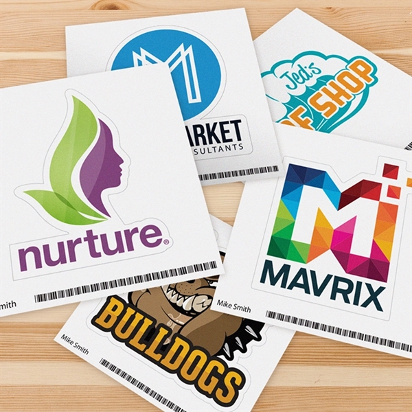 Kiss-Cut sticker singles made of high-quality custom clear vinyl.... from ASI 89791 StickerYou