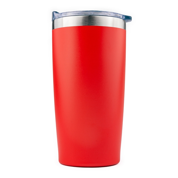 20oz Stainless Steel Vacuum Insulated Powder Coated Tumbler... from ASI 99030 Zipline / Zipline®