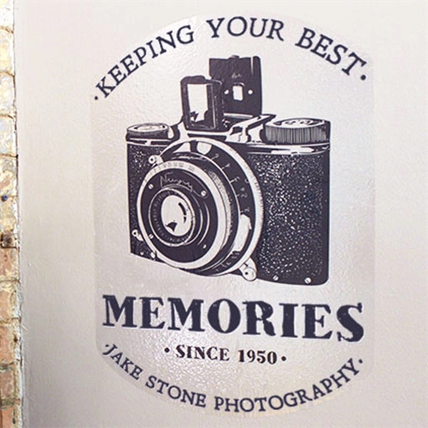 Custom clear vinyl wall/window decal made of durable glossy material that... from ASI 89791 StickerYou / Custom Vinyl Stickers