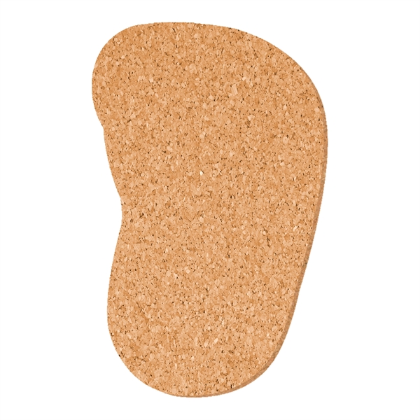 Footprint Shape Solid Cork Coaster 4 1/4" x 5 1/4".... from ASI 93520 Ventura Inc