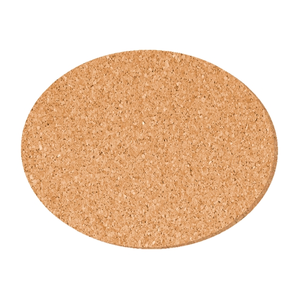 3 1/2" x 4 1/2" Oval Solid Cork Coaster.... from ASI 93520 Ventura Inc