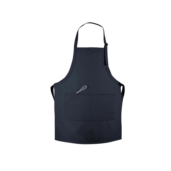Polyester/cotton twill apron with adjustable neckband, full bib, and split-pocket pouch.... from ASI 53509 FIEL-Fairdeal Import & Export / FIEL