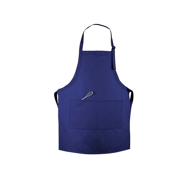 Polyester/cotton twill apron with adjustable neckband, full bib, and split-pocket pouch.... from ASI 53509 FIEL-Fairdeal Import & Export / FIEL