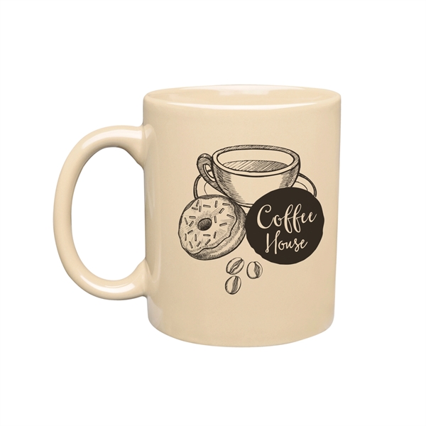 3.1" x 3.75" ceramic glossy 11-ounce mug with curved handle.... from ASI 62088 IDProductsource