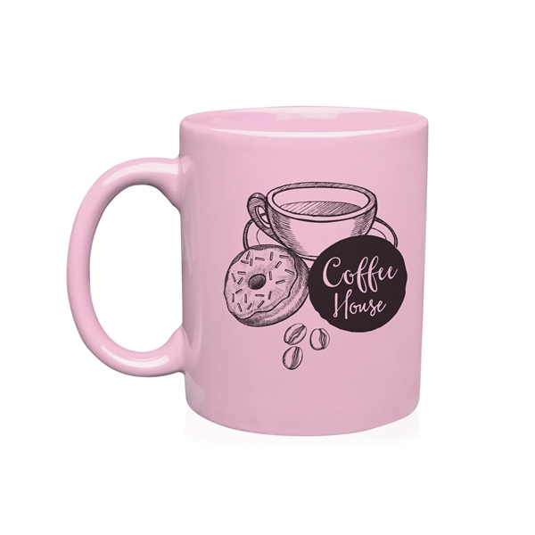 3.1" x 3.75" ceramic glossy 11-ounce mug with curved handle.... from ASI 62088 IDProductsource