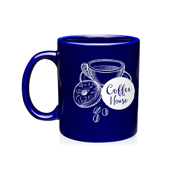3.1" x 3.75" ceramic glossy 11-ounce mug with curved handle.... from ASI 62088 IDProductsource