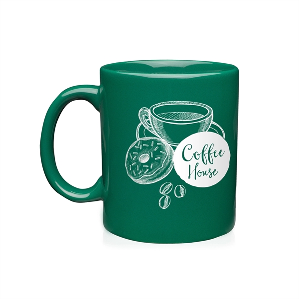 3.1" x 3.75" ceramic glossy 11-ounce mug with curved handle.... from ASI 62088 IDProductsource