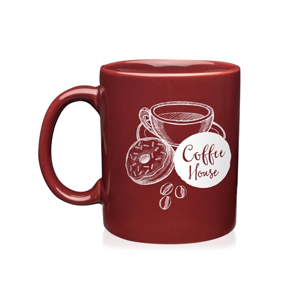 3.1" x 3.75" ceramic glossy 11-ounce mug with curved handle.... from ASI 62088 IDProductsource