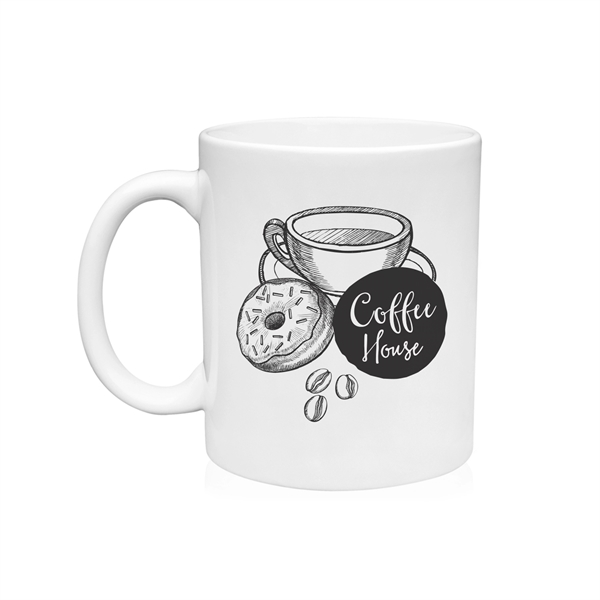 3.1" x 3.75" ceramic glossy 11-ounce mug with curved handle.... from ASI 62088 IDProductsource