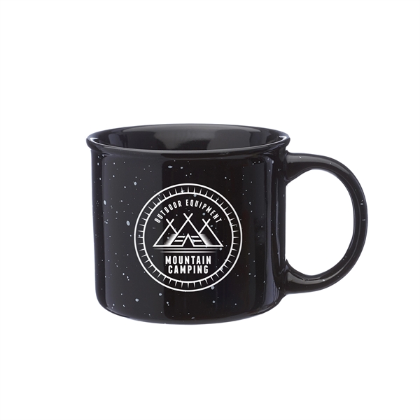 13-ounce ceramic stoneware tin style coffee mug with flared top and... from ASI 62088 IDProductsource