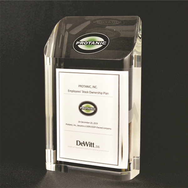 5" x 7" x 7/8" embedment award made of acrylic with... from ASI 45430 Clear Image Inc / Clear Image