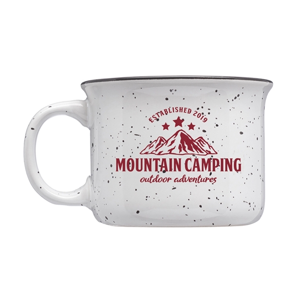 3.5" x 2.5" ceramic tin campfire style 8-ounce coffee mug with... from ASI 62088 IDProductsource