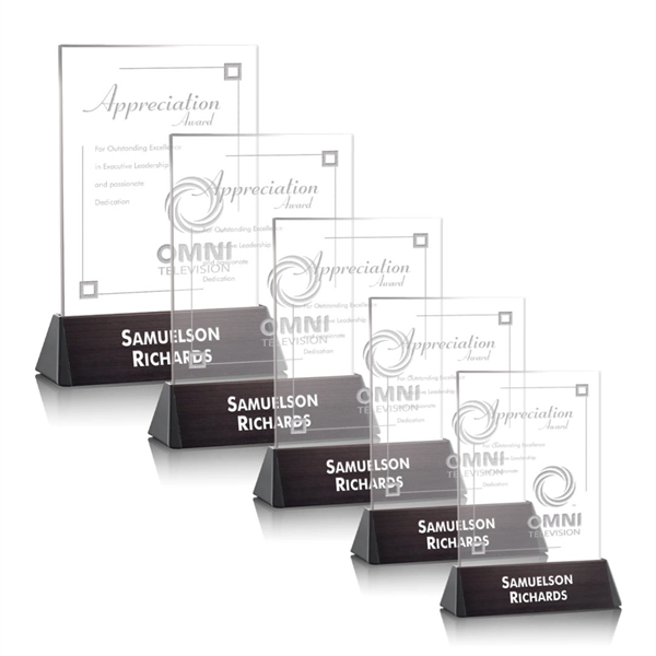 Rectangle award on a black anodized aluminum base.... from ASI 84592 St Regis Group / St Regis