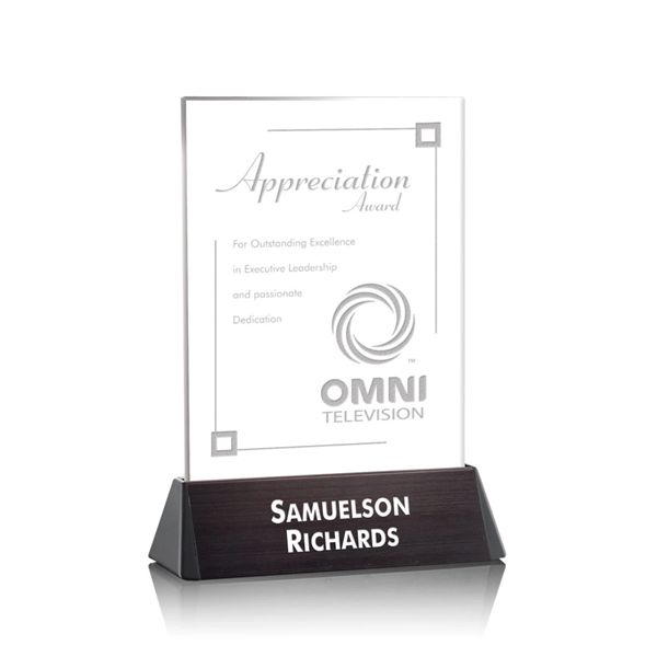 Rectangle award on a black anodized aluminum base.... from ASI 84592 St Regis Group / St Regis