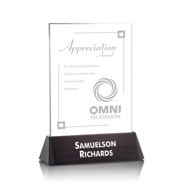 Rectangle award on a black anodized aluminum base.... from ASI 84592 St Regis Group / St Regis