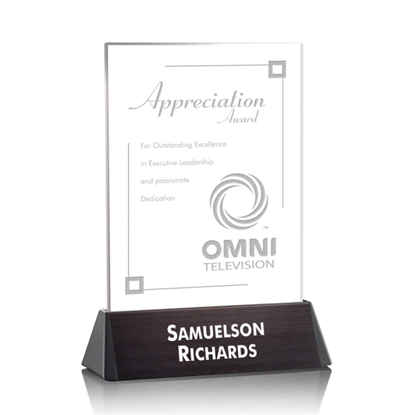 Rectangle award on a black anodized aluminum base.... from ASI 84592 St Regis Group / St Regis