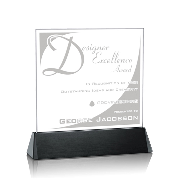 Square award on a black anodized aluminum base.... from ASI 84592 St Regis Group / St Regis