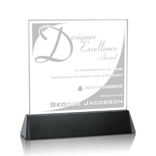 Square award on a black anodized aluminum base.... from ASI 84592 St Regis Group / St Regis