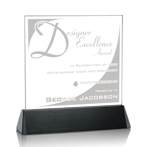 Square award on a black anodized aluminum base.... from ASI 84592 St Regis Group / St Regis