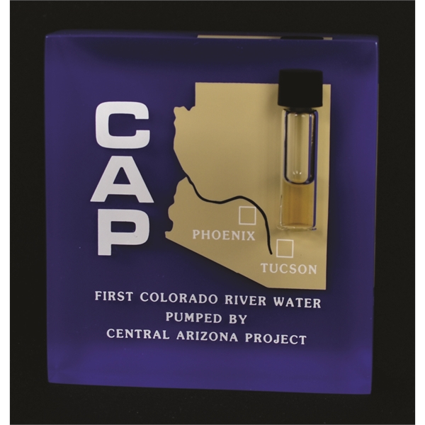 Square shaped acrylic award, available in eight sizes, for embedding printed... from ASI 45430 Clear Image Inc / Clear Image