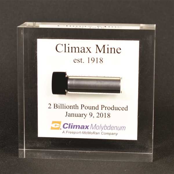 Square shaped acrylic award, available in eight sizes, for embedding printed... from ASI 45430 Clear Image Inc / Clear Image