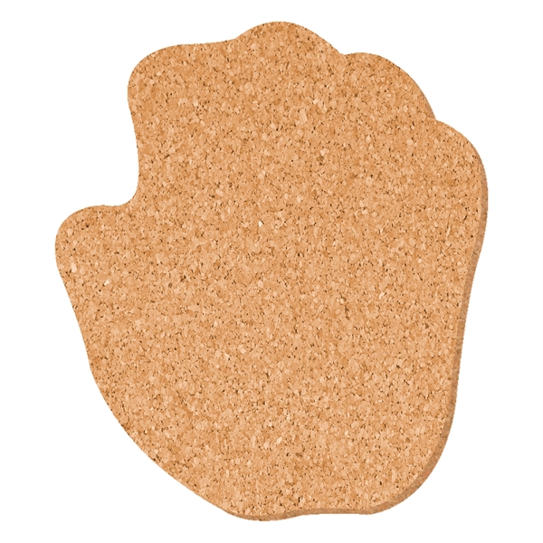 4 3/4" x 5 3/4" Hand Shape Solid Cork Coaster.... from ASI 93520 Ventura Inc