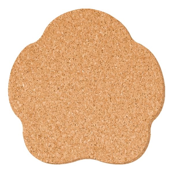 5" Paw Shape Solid Cork Coaster.... from ASI 93520 Ventura Inc
