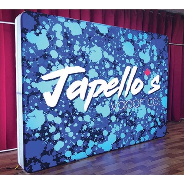 10' x 7.5' backlit fabric backwall with single sided graphics.... from ASI 30442 Above & Beyond Advertising Products / PromoAdLine