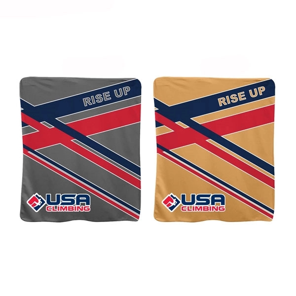 100% polyester 2 tone imported fleece blanket that measures 50" x... from ASI 53509 FIEL-Fairdeal Import & Export / FIEL