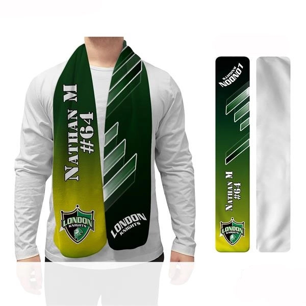 Imported microfleece scarf made of 100% polyester that comes in sublimated... from ASI 53509 FIEL-Fairdeal Import & Export / FIEL