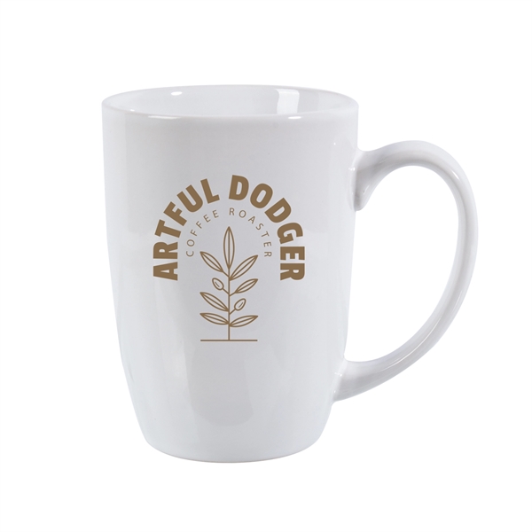 Classic mocha 16-ounce ceramic stoneware mug with high curved handle.... from ASI 62088 IDProductsource