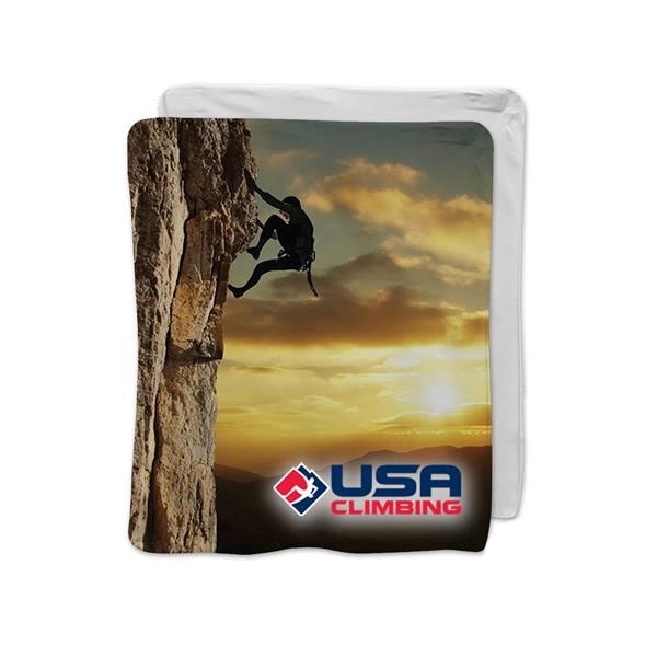 100% polyester imported fleece blanket that measures 50" x 60" and... from ASI 53509 FIEL-Fairdeal Import & Export / FIEL