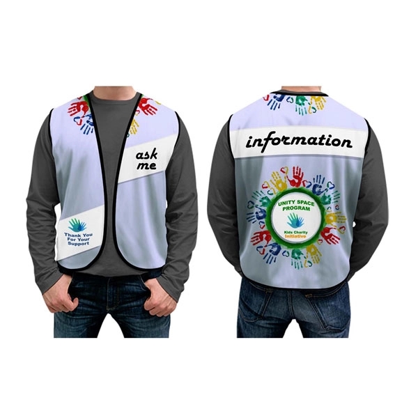 Polyester vest with full-color, edge-to-edge sublimated design or blank.... from ASI 53509 FIEL-Fairdeal Import & Export / FIEL