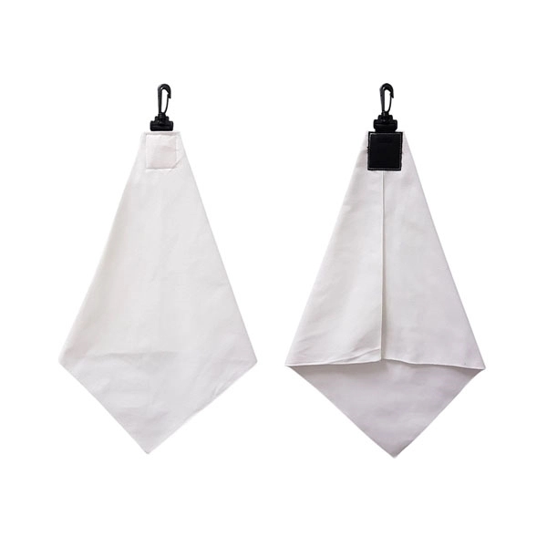 Microfiber Suede Shammy Golf Towel, Triangle Shape, 11x17, Folded with Black... from ASI 53509 FIEL-Fairdeal Import & Export / FIEL