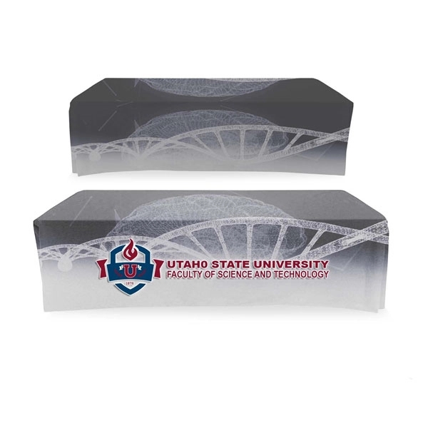 Full-color sublimation printed faculty table throw for 8' table with closed... from ASI 53509 FIEL-Fairdeal Import & Export / FIEL