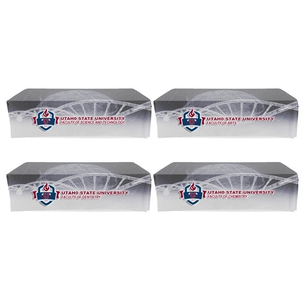 Full-color sublimation printed faculty table throw for 8' table with closed... from ASI 53509 FIEL-Fairdeal Import & Export / FIEL